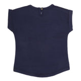 Newborn Girl Half Sleeves T-Shirt - Navy Blue, Kids, NB Girls T-Shirts, Chase Value, Chase Value