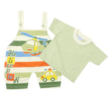 Newborn Boys Half Sleeves Romper - Light Green, Kids, Newborn Boys Rompers, Chase Value, Chase Value