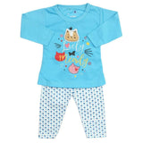 Newborn Girls Full Sleeves Suit - Blue, Newborn Girls Sets & Suits, Chase Value, Chase Value
