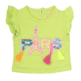 Newborn Girl Half Sleeves T-Shirt - Green, Kids, NB Girls T-Shirts, Chase Value, Chase Value