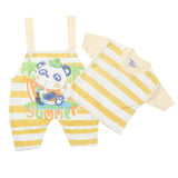 Newborn Boys Half Sleeves Romper - Mustard, Kids, Newborn Boys Rompers, Chase Value, Chase Value
