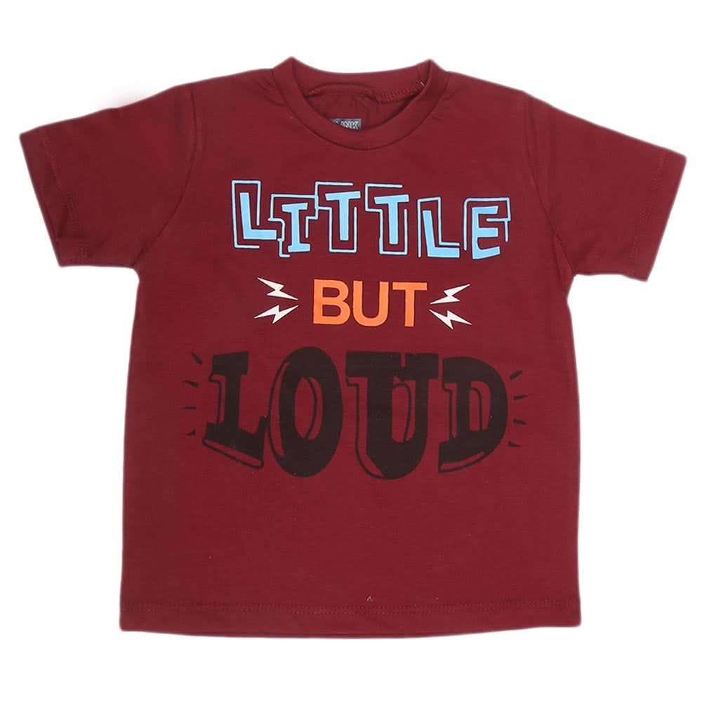 Boys Print T-Shirt - Maroon, Kids, Boys T-Shirts, Chase Value, Chase Value