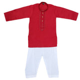 Boys Embroidered Kurta Shalwar Suit - Maroon, Kids, Boys Shalwar Kameez, Chase Value, Chase Value