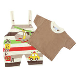 Newborn Boys Half Sleeves Romper - Dark Brown, Kids, Newborn Boys Rompers, Chase Value, Chase Value