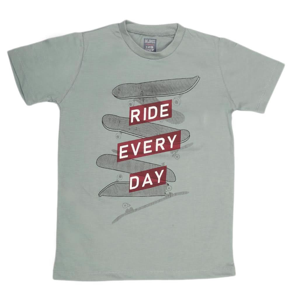 Boys Print T-Shirt - Grey, Kids, Boys T-Shirts, Chase Value, Chase Value