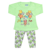 Newborn Girls Full Sleeves Suit - Light Green, Newborn Girls Sets & Suits, Chase Value, Chase Value