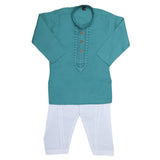 Boys Embroidered Kurta Shalwar Suit - Sea Green, Kids Clothes & Accessories, Chase Value, Chase Value