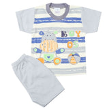 Newborn Boys Half Sleeves Suit - Royal Blue, Kids, New Born Boys Sets And Suits, Chase Value, Chase Value