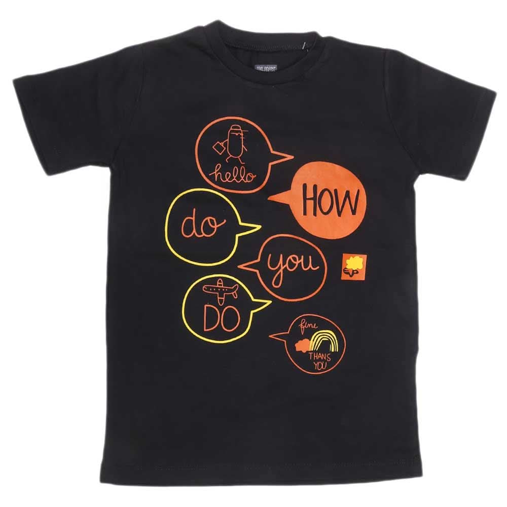 Boys Print T-Shirt - Navy Blue, Kids, Boys T-Shirts, Chase Value, Chase Value