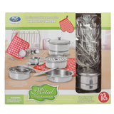 Metal Kitchen Set For Kids - Silver, Kids, Cosmetic and Kitchen Sets, Chase Value, Chase Value