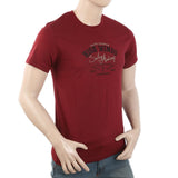 Men's Round Neck Half Sleeves T-Shirt - Maroon, Men, T-Shirts And Polos, Chase Value, Chase Value