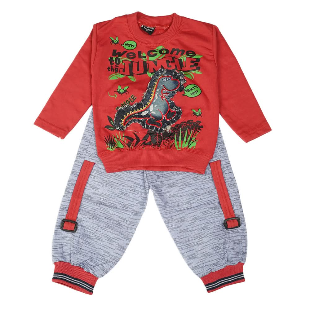 Boys Full Sleeves Suit - Dark Pink, Boys Sets & Suits, Chase Value, Chase Value