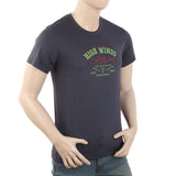 Men's Round Neck Half Sleeves T-Shirt - Dark Grey, Men, T-Shirts And Polos, Chase Value, Chase Value