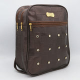 Girls Backpack 6558 - Dark Brown, Kids, School And Laptop Bags, Chase Value, Chase Value