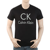 Men's Round Neck Half Sleeves T-Shirt - Black, Men, T-Shirts And Polos, Chase Value, Chase Value