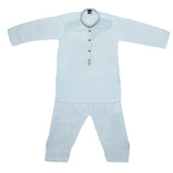 Boys Embroidered Kurta Shalwar Suit - Cyan, Kids, Boys Shalwar Kameez, Chase Value, Chase Value