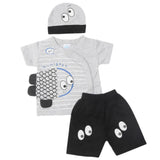 Newborn Boys Half Sleeves Suit - Grey, Kids, New Born Boys Sets And Suits, Chase Value, Chase Value