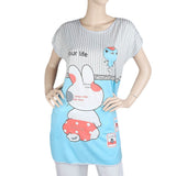 Women's Night Top - Grey Blue, Women, T-Shirts And Tops, Chase Value, Chase Value
