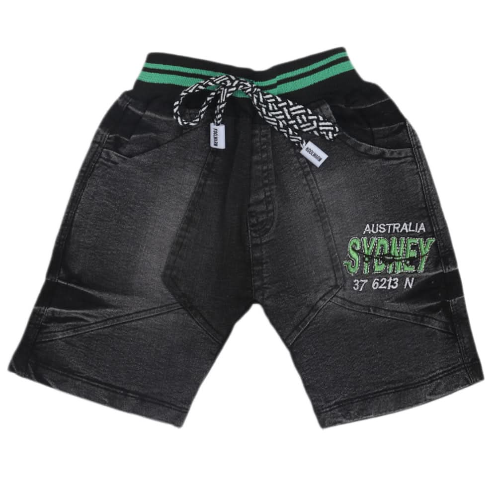 Boys Denim Short - Green, Kids, Boys Shorts, Chase Value, Chase Value