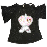 Girls Fancy T-Shirt - Black, Kids, Girls T-Shirts, Chase Value, Chase Value