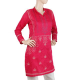 Women's Embroidered Kurti - Pink, Women, Ready Kurtis, Chase Value, Chase Value