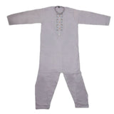 Boys Embroidered Kurta Shalwar Suit - Grey, Kids, Boys Shalwar Kameez, Chase Value, Chase Value