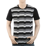 Men's Half Sleeves Placket T-Shirt - Black, Men, T-Shirts And Polos, Chase Value, Chase Value