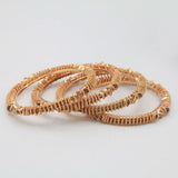 Women's Stone Bangles 4 Piece Set - Copper, Women, Bangles & Bracelets, Chase Value, Chase Value