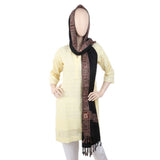 Women's 4 Border Stoler - Black, Women, Shawls And Scarves, Chase Value, Chase Value