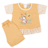 Newborn Girls Half Sleeves Suit - Peach, Kids, Newborn Girls Sets And Suits, Chase Value, Chase Value