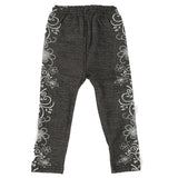 Girls Denim Print Tight - Black, Kids, Girls Pants And Capri, Chase Value, Chase Value