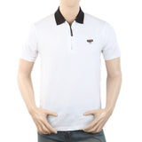 Men's Half Sleeves Polo T-Shirt - White, Men, T-Shirts And Polos, Chase Value, Chase Value