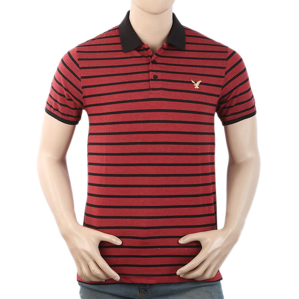 Men's Half Sleeves Polo T-Shirt - Rust, Men, T-Shirts And Polos, Chase Value, Chase Value