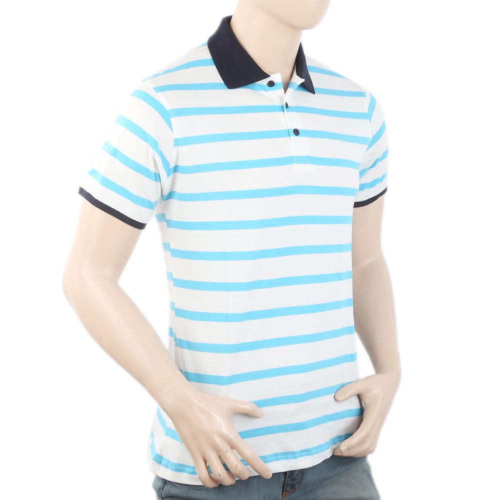 Men's Half Sleeves Polo T-Shirt - White, Men, T-Shirts And Polos, Chase Value, Chase Value