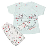 Newborn Girls Half Sleeves Suit - Blue, Kids, Newborn Girls Sets And Suits, Chase Value, Chase Value