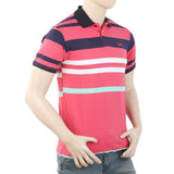 Men's Half Sleeves Polo T-Shirt - Pink, Men, T-Shirts And Polos, Chase Value, Chase Value