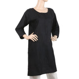 Women's Embroidered Kurti - Black, Women, Ready Kurtis, Chase Value, Chase Value