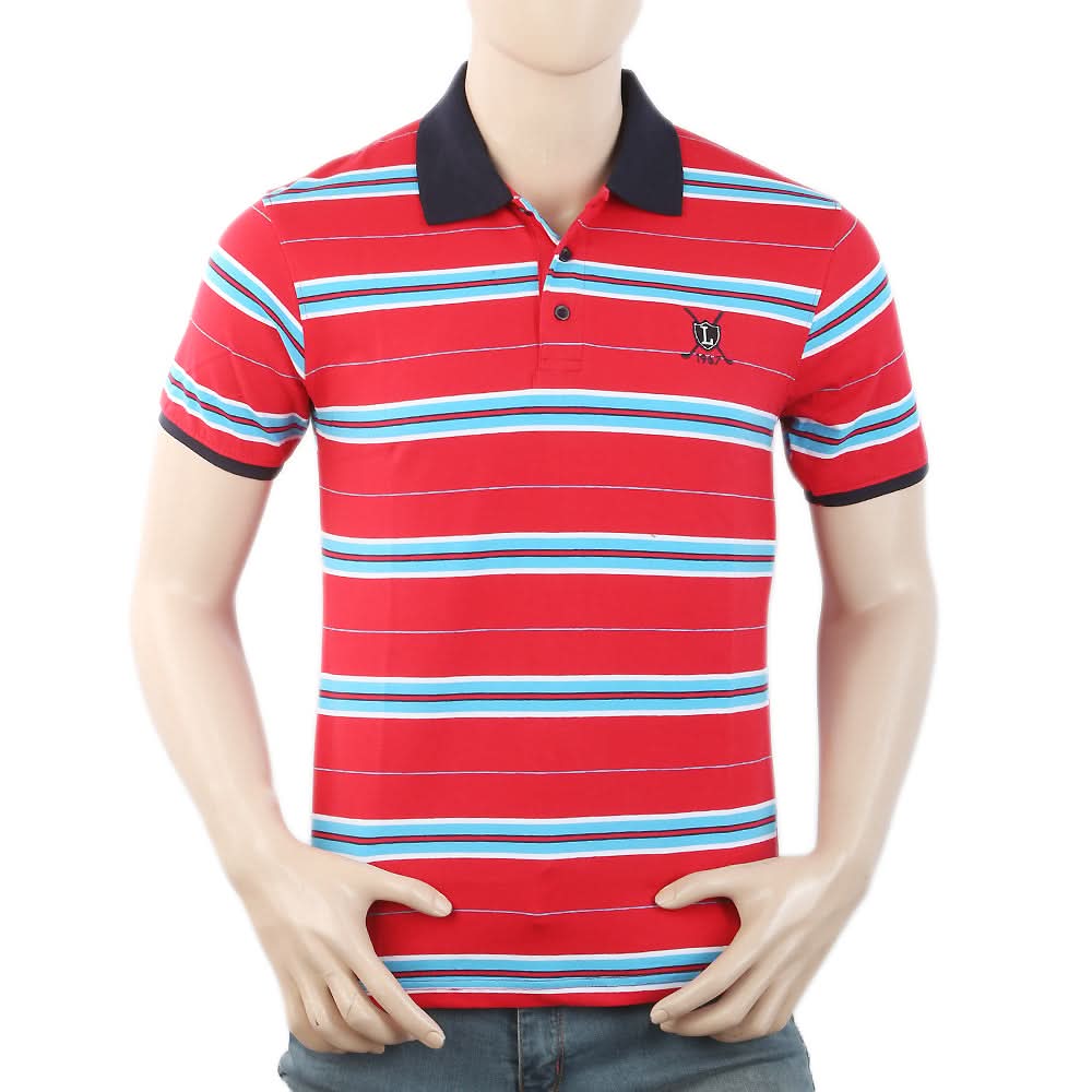 Men's Half Sleeves Polo T-Shirt - Red, Men, T-Shirts And Polos, Chase Value, Chase Value