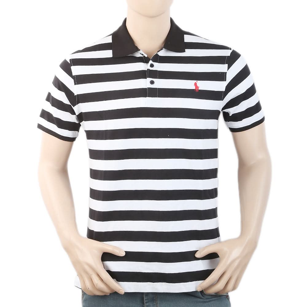 Men's Half Sleeves Polo T-Shirt - Black, Men, T-Shirts And Polos, Chase Value, Chase Value
