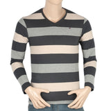 Men's Round Neck Yarn Dyed T-Shirt - Dark Grey, Men's T-Shirts & Polos, Chase Value, Chase Value