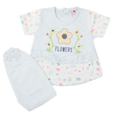 Newborn Girls Half Sleeves Suit - Light Blue, Kids, Newborn Girls Sets And Suits, Chase Value, Chase Value