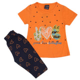 Girls Pajama Suit - Orange, Kids, Girls Sets And Suits, Chase Value, Chase Value