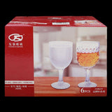 Goblet Glass 6 Pcs - White, Home & Lifestyle, Glassware & Drinkware, Chase Value, Chase Value