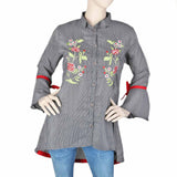 Women's Embroidered Casual Shirt - Black, Women, T-Shirts And Tops, Chase Value, Chase Value
