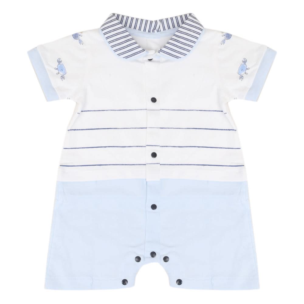 Newborn Boys Romper - Light Blue, Kids, Newborn Boys Rompers, Chase Value, Chase Value