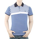 Men's Half Sleeves Polo T-Shirt - Blue, Men, T-Shirts And Polos, Chase Value, Chase Value