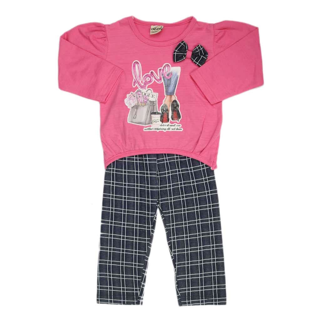 Girls Full Sleeves Suit - Dark Pink, Girls Suits, Chase Value, Chase Value