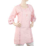 Women's Embroidered Kurti - Light Pink, Women, Ready Kurtis, Chase Value, Chase Value