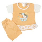 Newborn Girls Half Sleeves Suit - Peach, Kids, Newborn Girls Sets And Suits, Chase Value, Chase Value