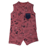 Newborn Boys Romper 212157 - Maroon, Kids, NB Boys Rompers, Chase Value, Chase Value
